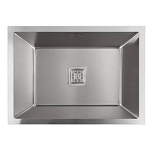 Кухонна мийка Platinum 58*43 неіржавка сталь HSB (квадратний сифон 3,0/1,0)