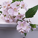 Гілка яблуні рожева. Квіти штучні, фото 2
