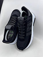 Чоловічі кросівки замшеві adidas чорно білі Стильні, 2023 Класичні літні зі стійкою підошвою shp