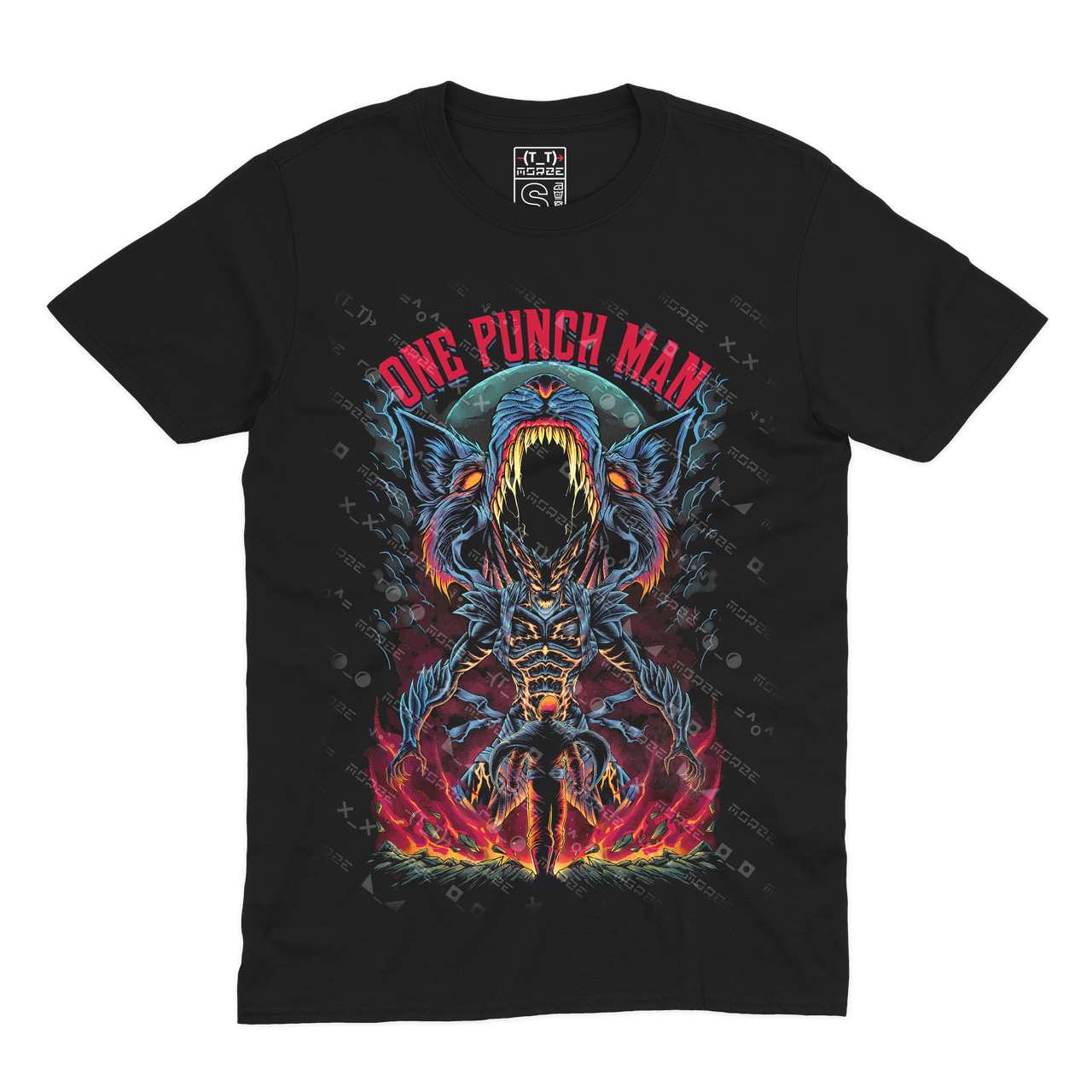 Футболка чорна Morze One-Punch Man (Ванпанчмен) V2 XXL