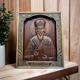 Ікона Святого Василія Великого з дерева
