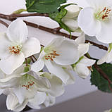 Гілка яблуні біла. Квіти штучні, фото 2