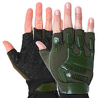 Перчатки тактические с открытыми пальцами ADVENTURE BC-4926 размер L цвет оливковый sl