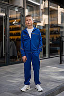 Спортивний костюм на хлопчика двухнитка з кольоровим кантом Jump Електрик