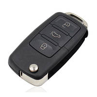 Выкидной ключ, корпус под чип, 3кн DKT0269, Volkswagen, без лезвия un