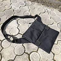 CVX Сумка планшетка мужская | Мужская сумка-слинг тактическая плечевая | Мужская сумка KT-941 черная тканевая
