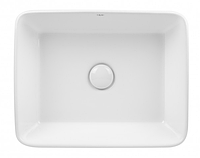 Раковина-чаша Qtap Tern 475х370х140 White с донным клапаном QT17112074W