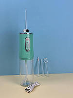 Электрический портативный ирригатор полости рта "Portable Oral Irrigator" KRD-1948 Зеленый