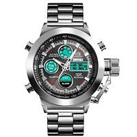 CVX Модные мужские часы SKMEI 1515SI SILVER | Тактические часы | Часы наручные MK-211 электронные тактические