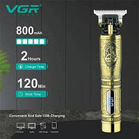 CVX Машинка для стрижки волос беспроводная VGR V-091 LED Display | Машинка для стрижки YC-701 головы мужская