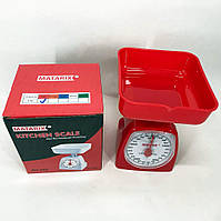 CVX Кухонные весы для взвешивания продуктов MATARIX MX-405 5 кг красные, Весы кухонные со WQ-554 съемной чашей