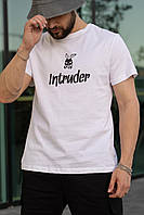 Повседневная мужская футболка Intruder 'Bunny' Пудровая, Размер S / Футболка с рисунком / Хлопковая футболка для парней