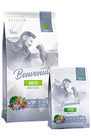 Корм НА ВАГУ для котів Benvenuti Gatti (Бенвенуті) з лососем (ціна за 1 кг)