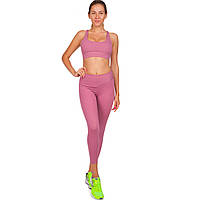 Костюм спортивный женский для фитнеса и тренировок лосины и топ V&X WX1170-CK1166 размер L цвет малиновый sl