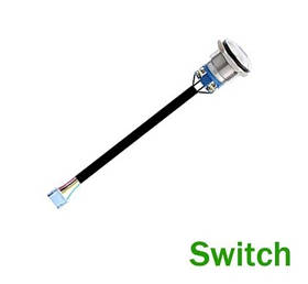 JKBMS кнопка для включення 50см дріт орігинальна металева із підсвіткою