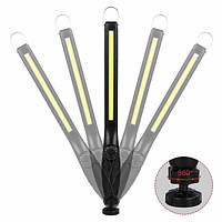 Фонарь аккумуляторный JW821 (LED COB) с регулировкой яркости + магнит (Black)