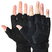 Перчатки тактические с открытыми пальцами Military Rangers BC-5628 размер XL цвет черный sl
