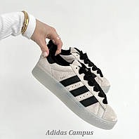 Кроссовки женские замшевые Adidas Campus 36-41 / Адидас Кампус замш