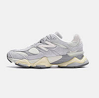 Кроссовки серые New Balance 9060 Quartz Grey Team Cream 42 / Нью Беланс 9060 Quartz Grey Team Cream 41-45