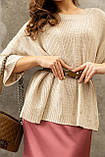Жіночий джемпер вільного фасону со спущеним плечем Розміри: 42 - 52, фото 6