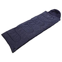 Спальный мешок одеяло с капюшоном левосторонний CHAMPION Турист SY-4733-L цвет темно-синий sl