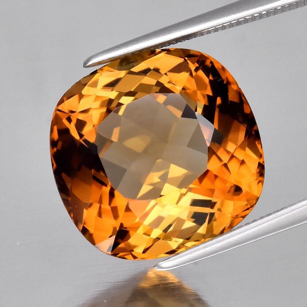 Медовий топаз 12.01 Ct. 15.6 х 14.3 х 10 mm, фото 1