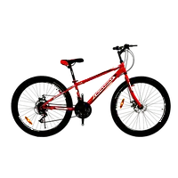 Велосипед CrossBike 24" Spark D-Steel 2022 Рама 11" red