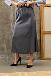 Жіноча шовкова спідниця Розміри: 42 - 52, фото 3