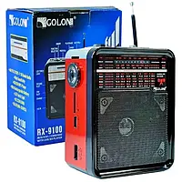 Радиоприемник Golon RX-9100 USB/SD MP3 плеер с фонарем