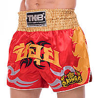 Шорты для тайского бокса и кикбоксинга TOP KING TKTBS-049 размер L цвет красный sl