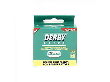 Леза для безпечної бритви 100шт EXTRA STAINLESS ТМ Derby FG