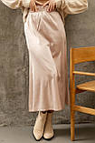 Жіноча шовкова спідниця Розміри: 42 - 52, фото 2