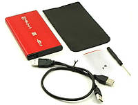 USB 2.0 карман (алюминевый) для HDD SATA 2.5" (USB-HDD карман) 1 день гар.