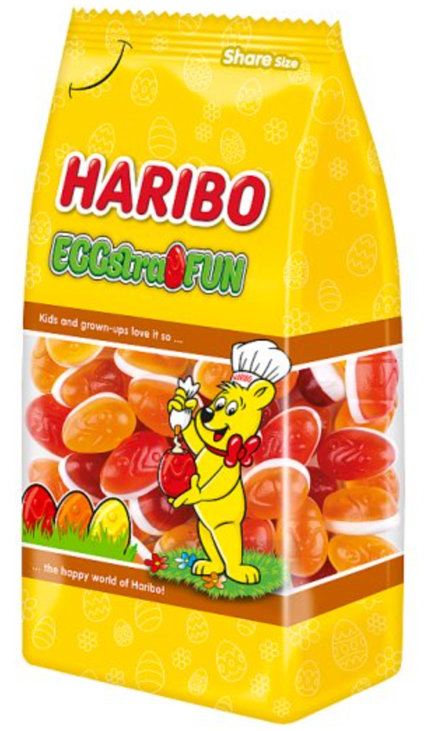 Желейні цукерки Haribo Eggstra Fun з вершковим начинням, 250г