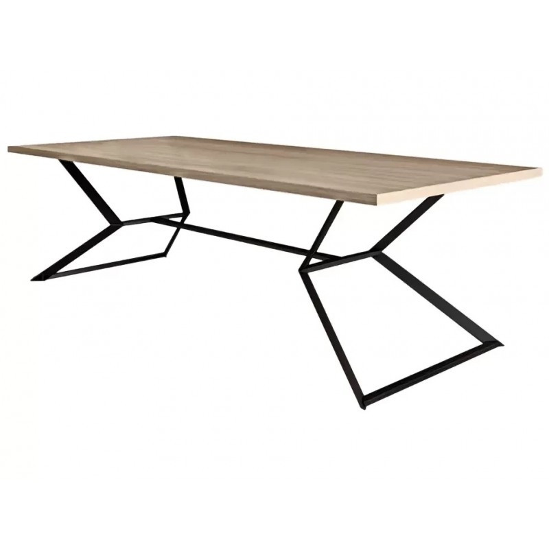 Стіл обідній з металу і ДСП Кредо 750/1000/1600 Метал-Дизайн Чорний оксамит, фото 1