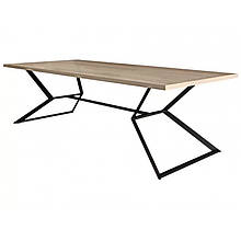 Стіл обідній з металу і ДСП Кредо 750/1000/1600 Метал-Дизайн Чорний оксамит