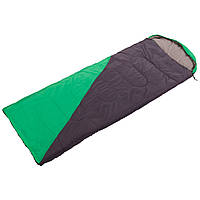 Спальный мешок одеяло с капюшоном Shengyuan SY-088 цвет зеленый-серый sl