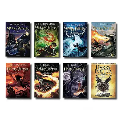 Комплект з 8 книг Джоани Роулінг. Harry Potter (англ)