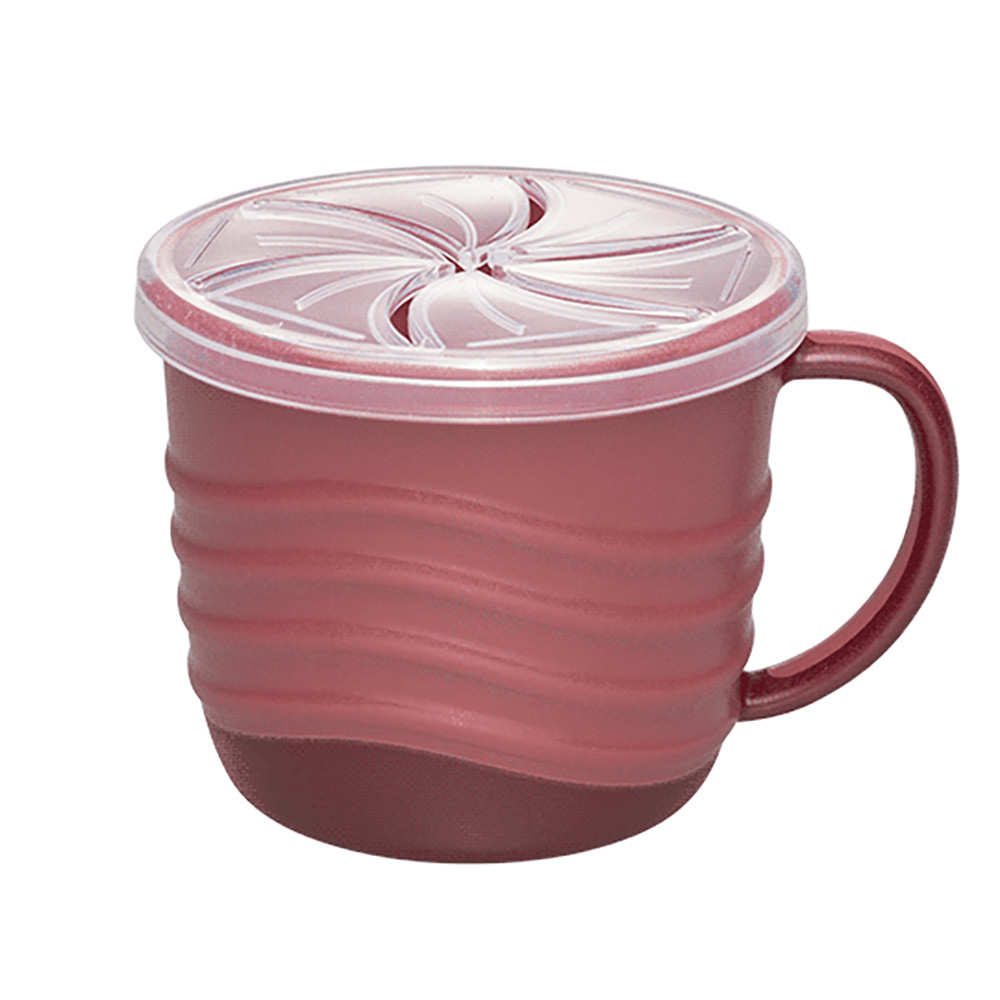 Чашка для пиття та снеків 2в1 "Зелена серія" бордова NIP 250 мл (4000821370692)