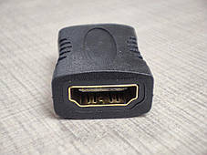 З'єднувач HDMI - HDMI (прямий) мама-мама, фото 3