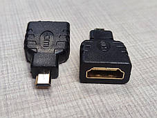Перехідник microHDMI папа - HDMI мама, фото 4