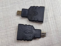 Перехідник microHDMI папа - HDMI мама, фото 5