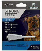 Стронг Ефект Palladium Strong Effect краплі від бліх та кліщів для собак вагою 10 - 20 кг, 1 піпетка