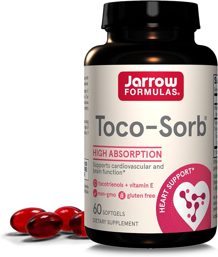 Jarrow Formula, Toco-Sorb, змішані токотріеноли та вітамін Е, 60 капсул BX142, фото 1