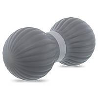 Мяч кинезиологический двойной Duoball Zelart FI-9673 цвет серый sl