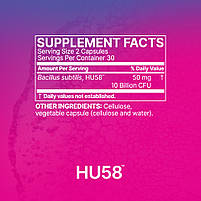Microbiome Labs HU58 Bacillus Subtilis / Bacillus Subtilis з високою ефективністю 60 капс BX179, фото 3
