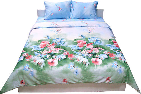 Комплект постельного белья семейный хлопок 100% сатин (6.137К Summer flowers), фото 2