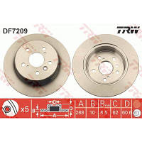 Тормозной диск TRW DF7209 - Топ Продаж!
