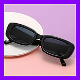 Жіночі сонцезахисні окуляри чорні У2К, фото 2