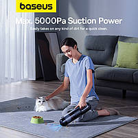 Портативний акумуляторний Пилосос Baseus AP01 Handy Vacuum Cleaner (5000pa), фото 5